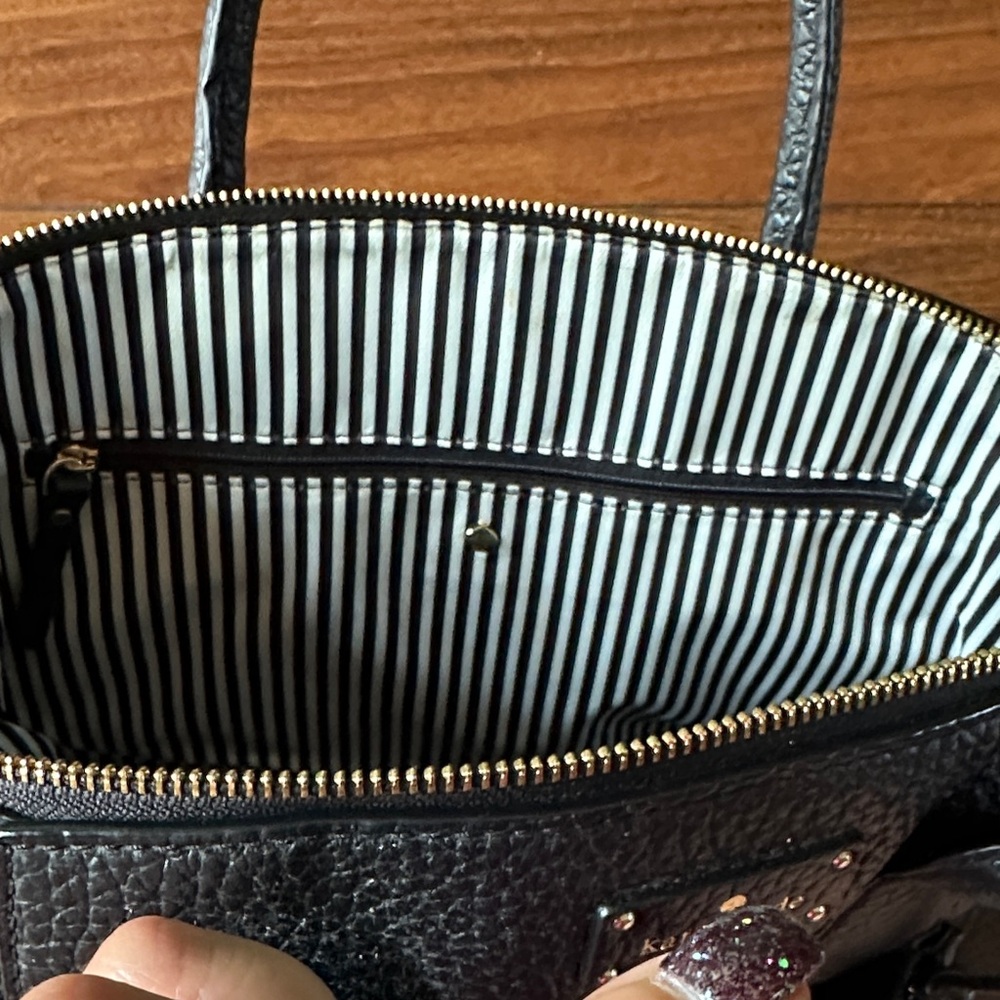 ⚫️⚫️EUC Kate Spade Pebbled Leather Black Satchel⚫️⚫️ - Picture 10 of 16